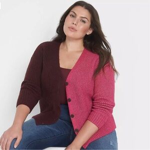 Brand New with Tags Lane Bryant Colorblock Sweater